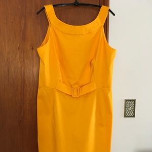 . Calvin Klein Gold Sleeveless Dress (EUC